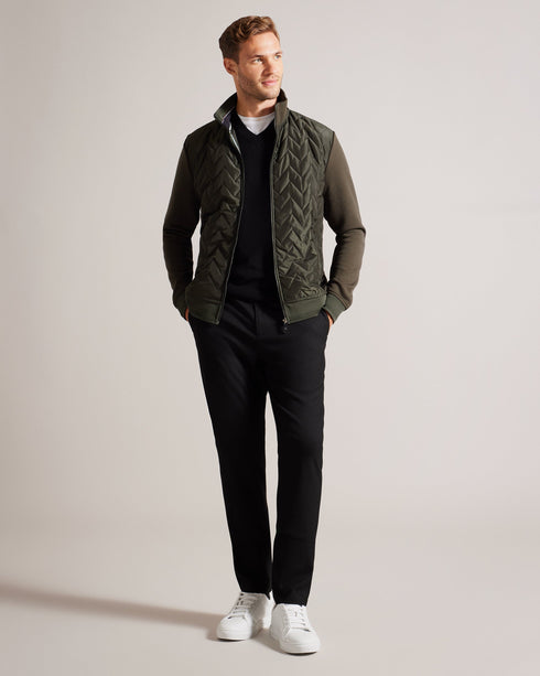 HAMSTE-Tops-Wrapping up never looked better. The HAMSTE jacket features a quilted front and funnel neck to keep out the breeze. Ideal for crisp morning walks and after work pints. Jacket Chevron quilted front Long sleeves Zip fastening Funnel neck Pockets Lewis is 6'2" / 1.88m and wears Navy in a Ted size 3- Ted Baker Romania